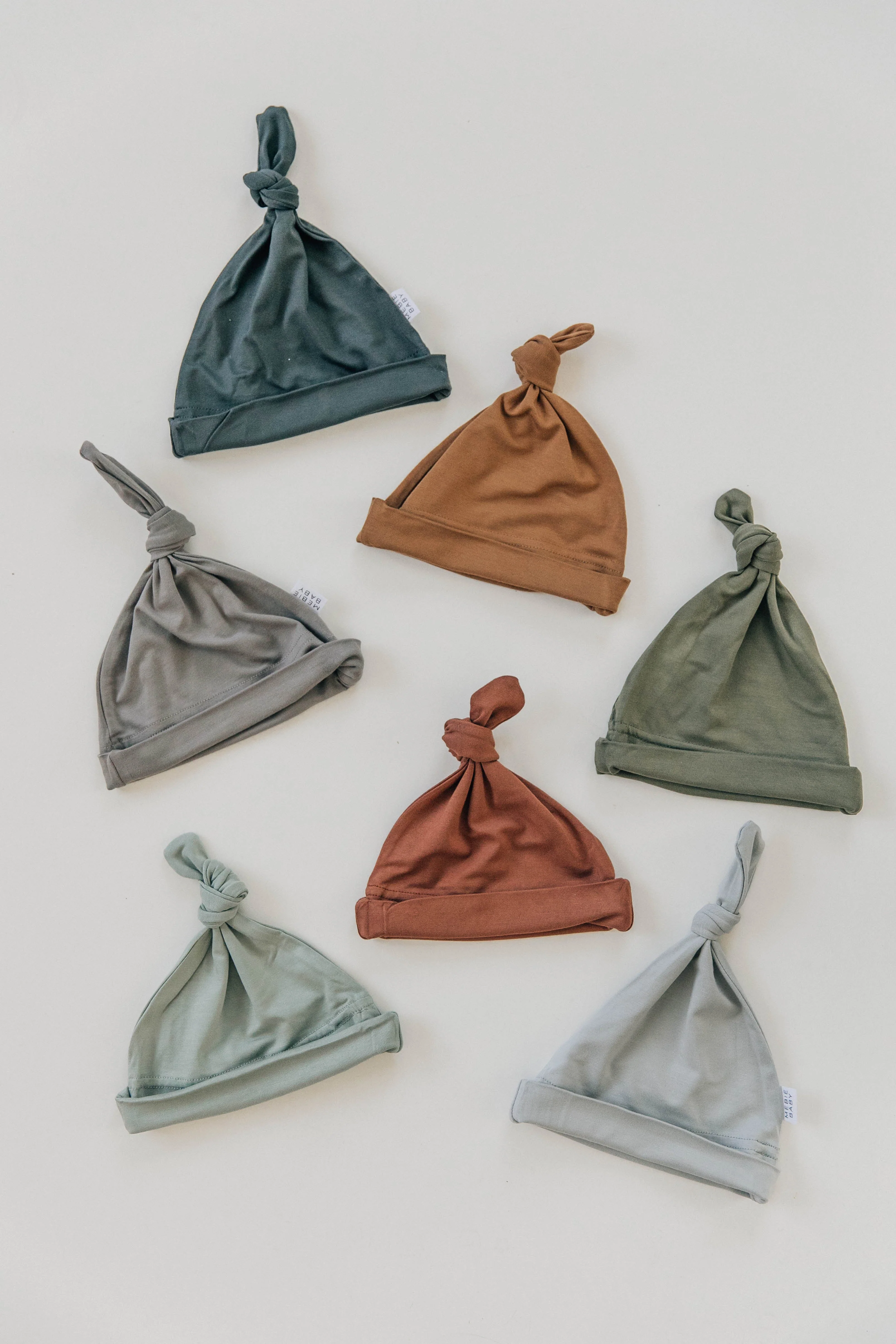 Mustard Bamboo Newborn Knot Hat - Image 7