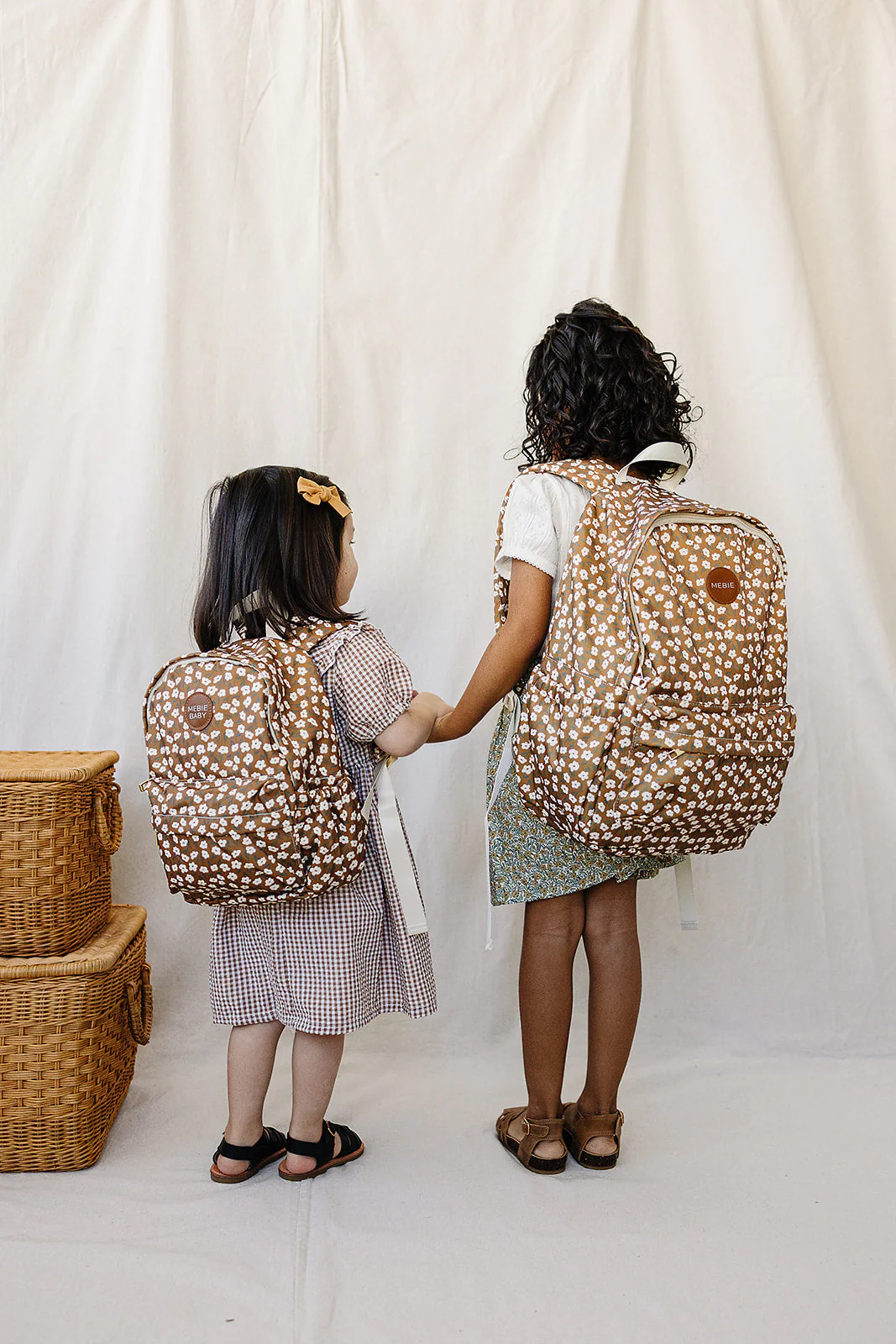 Mustard Floral Large Backpack - Image 2