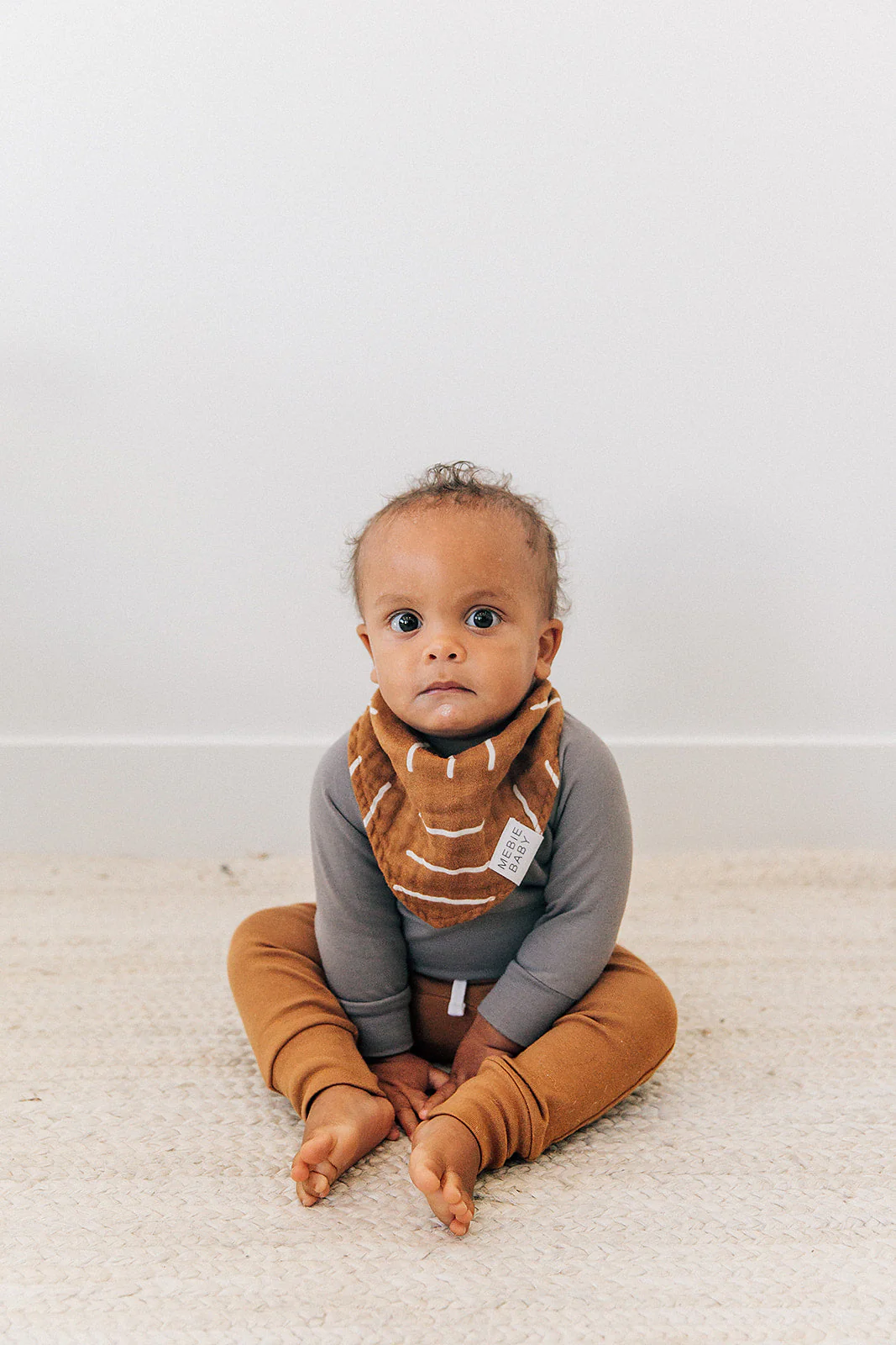 Mustard Mudcloth Muslin Bib - Image 2