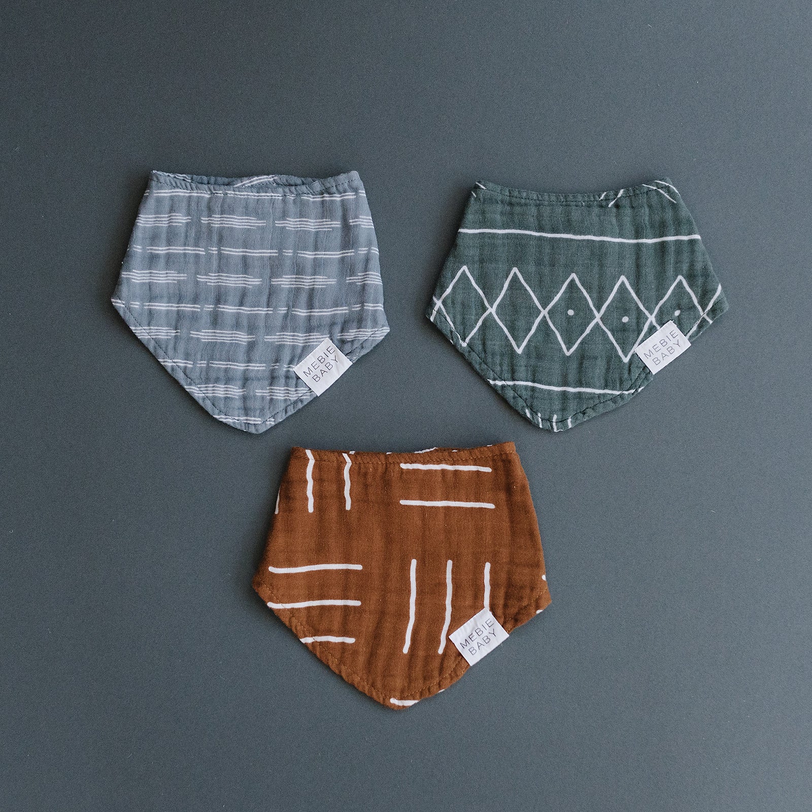Mustard Mudcloth Muslin Bib - Image 3