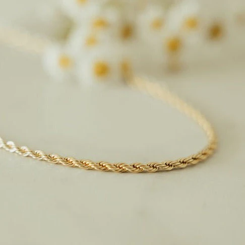 Naomi Gold Filled Rope Necklace - Image 8