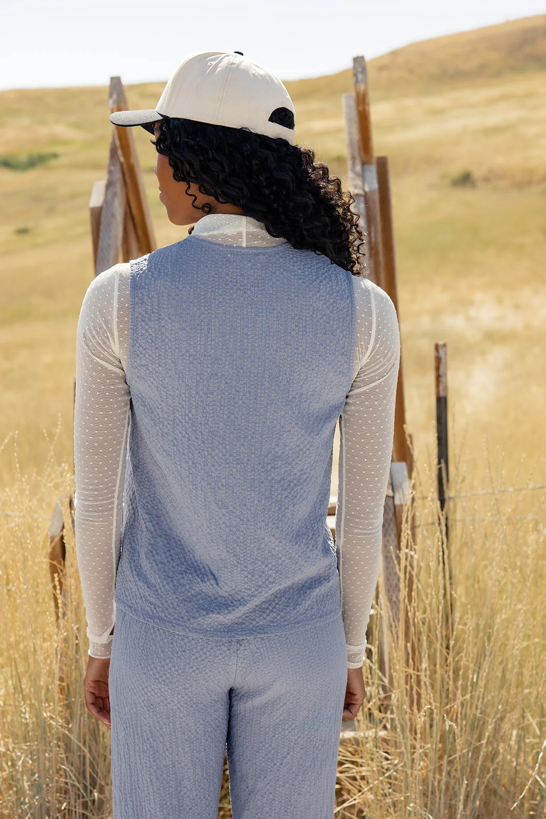 Natalya Textured Tie Vest - Image 3
