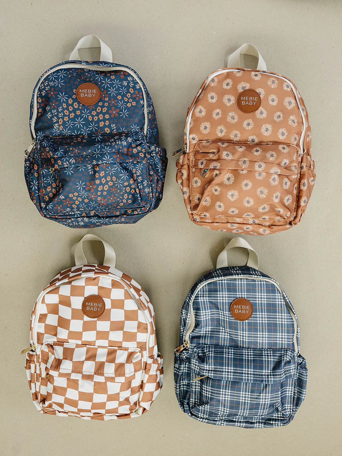 Navy Floral Mini Backpack - Image 2