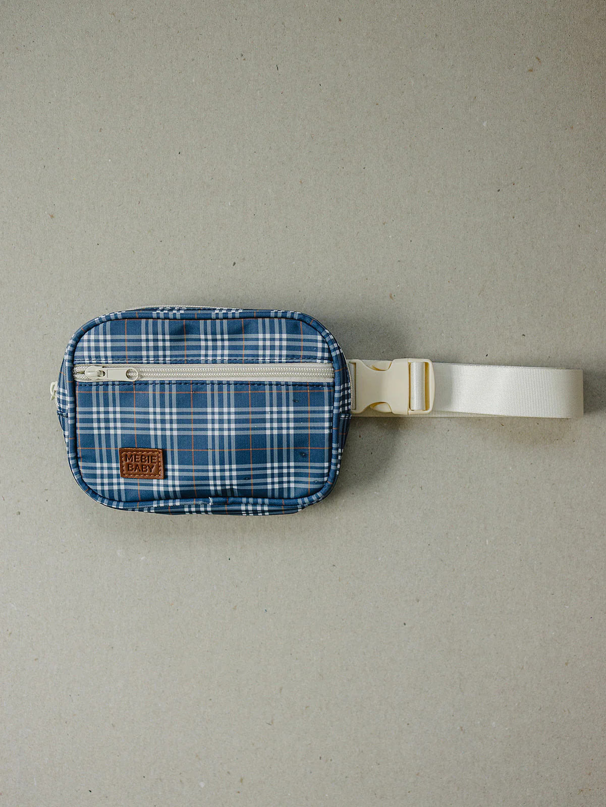 Navy Plaid Mini Fanny Pack - Image 3
