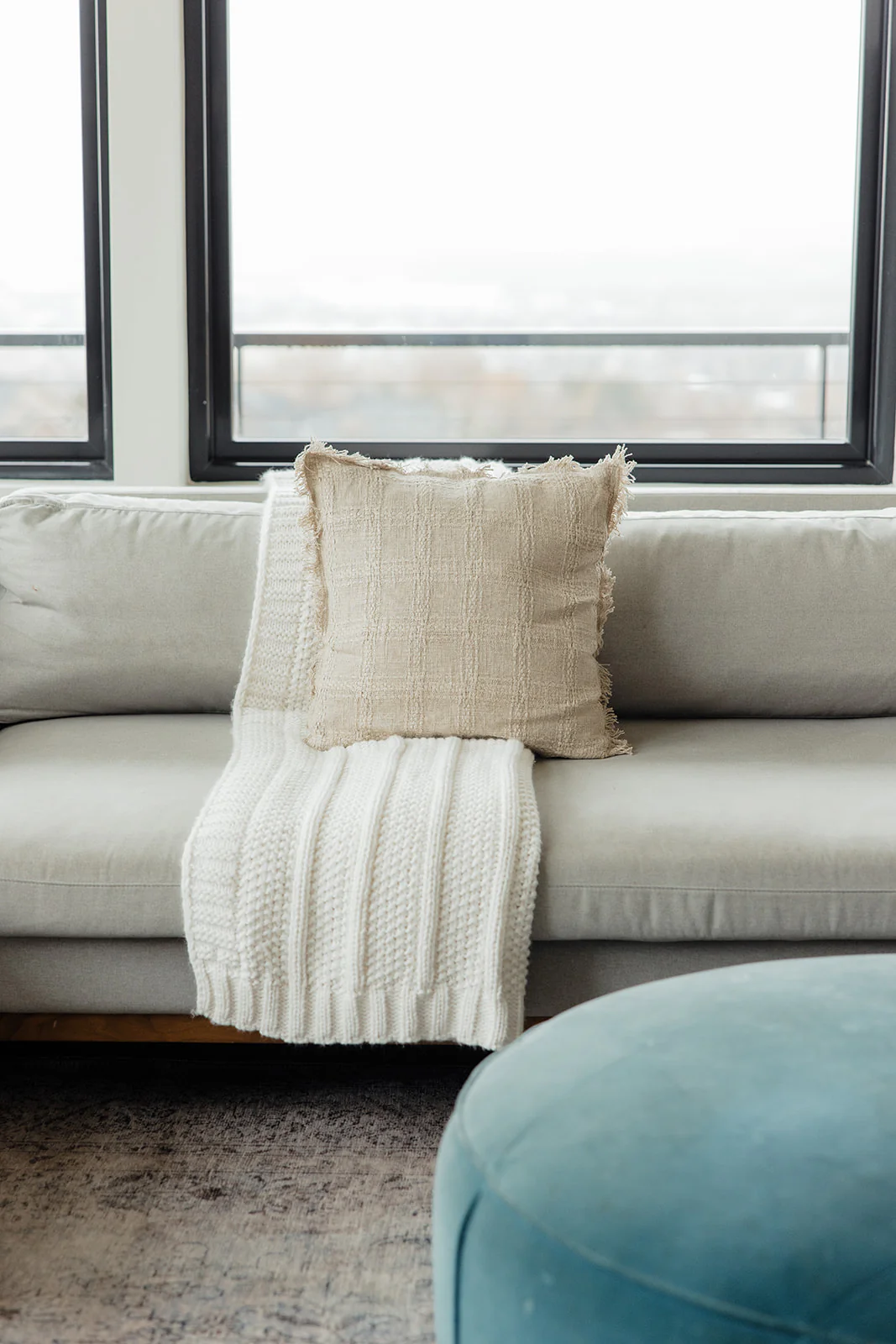 Nightingale Woven Fringe Pillow - Image 2