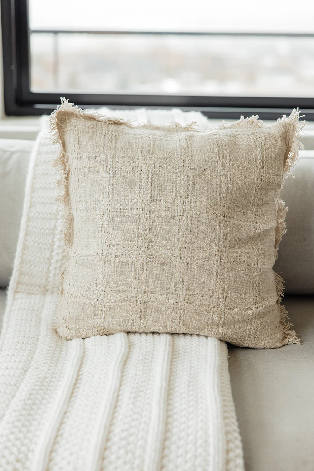 Nightingale Woven Fringe Pillow - Image 4
