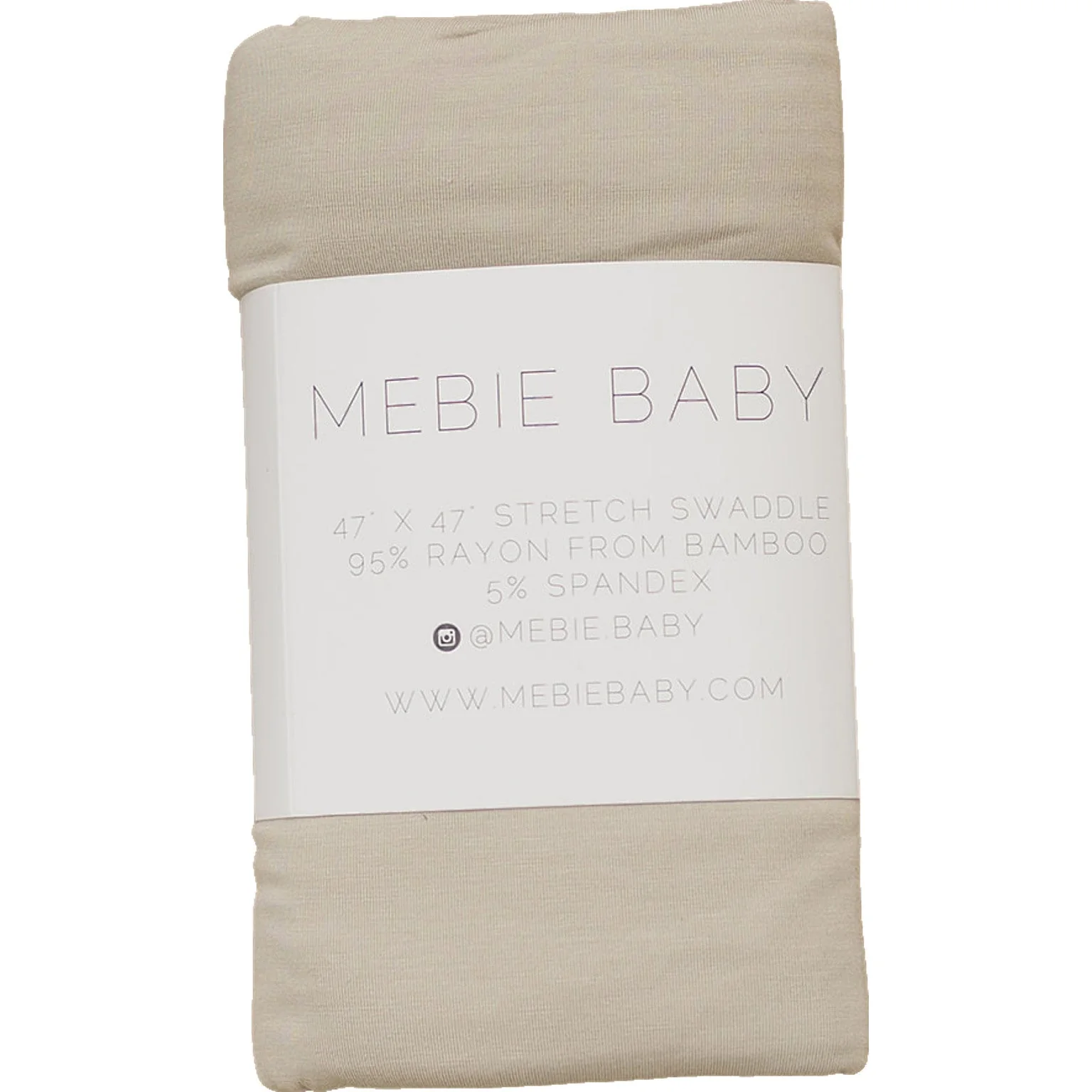 Oatmeal Bamboo Stretch Swaddle - Image 5