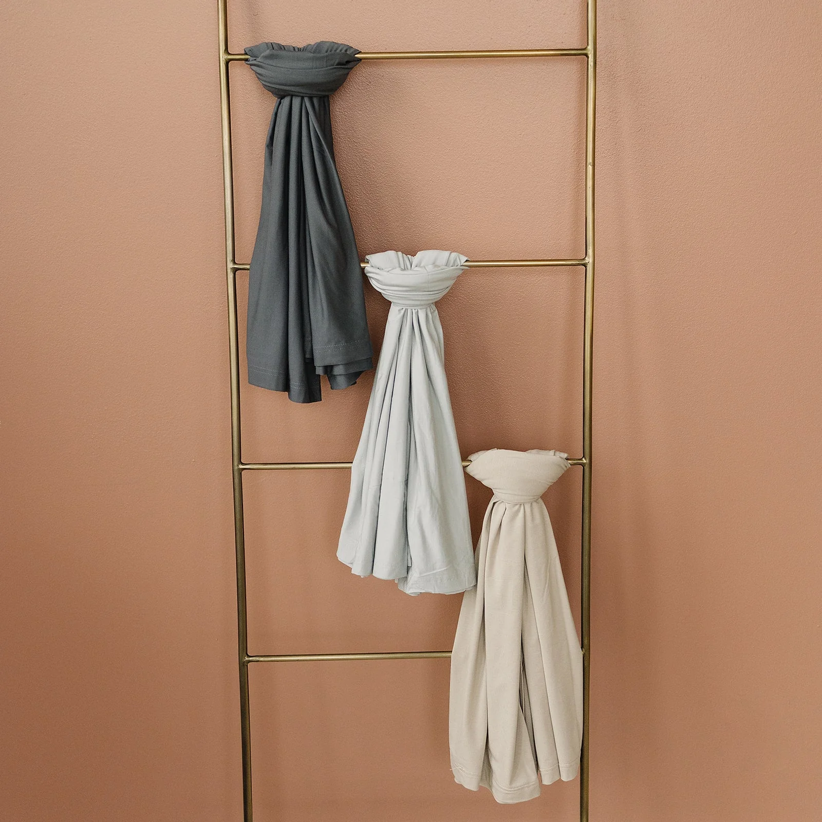 Oatmeal Bamboo Stretch Swaddle - Image 8