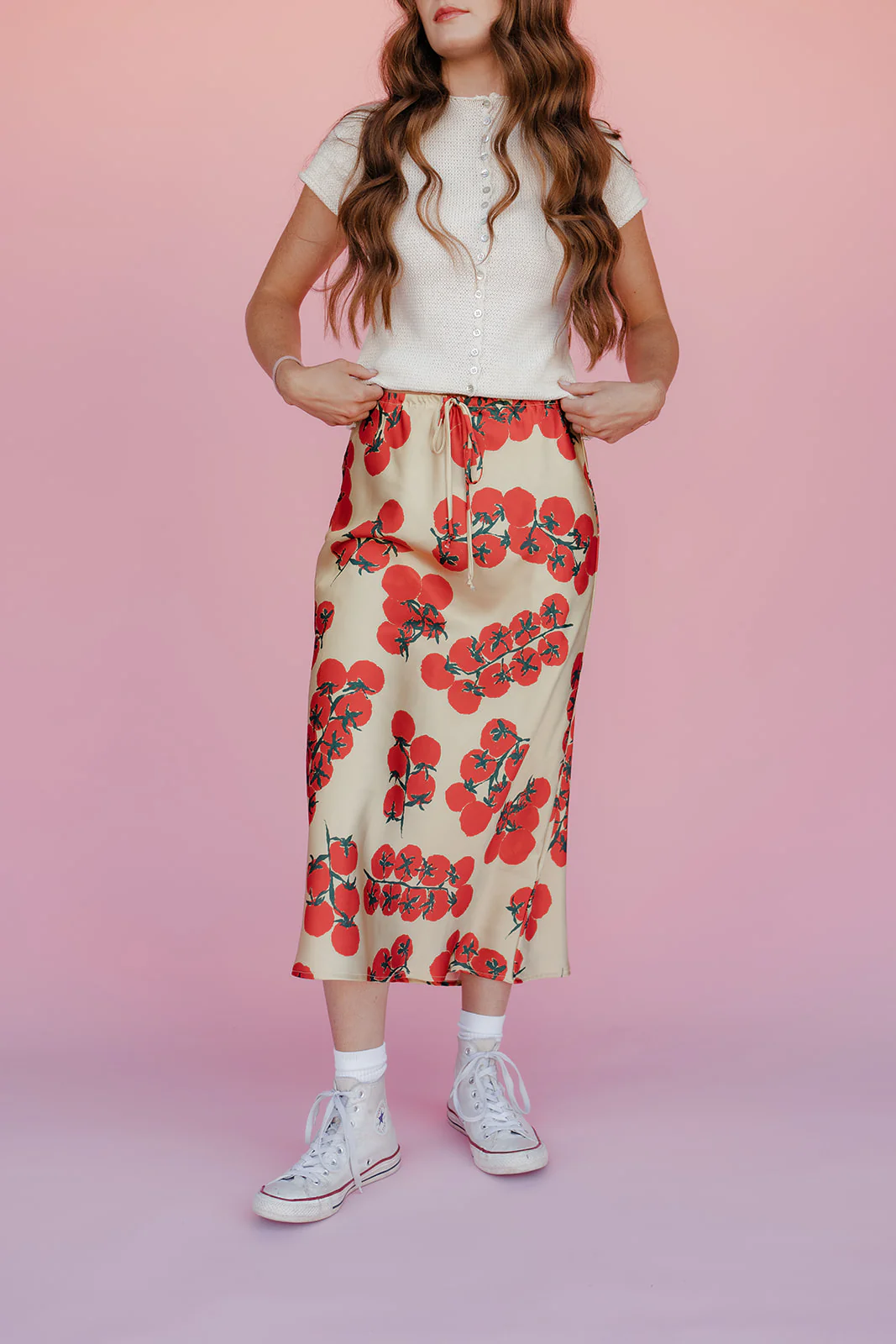 On The Vine Satin Skirt - Image 3