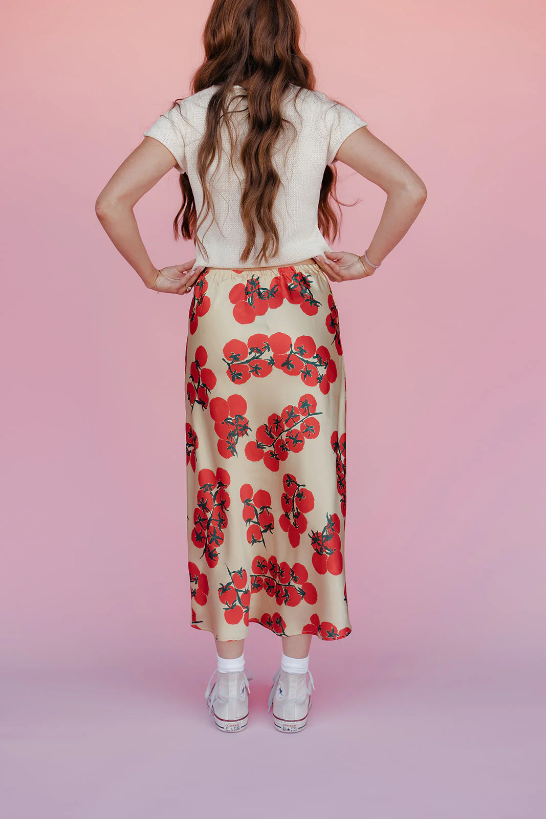 On The Vine Satin Skirt - Image 4
