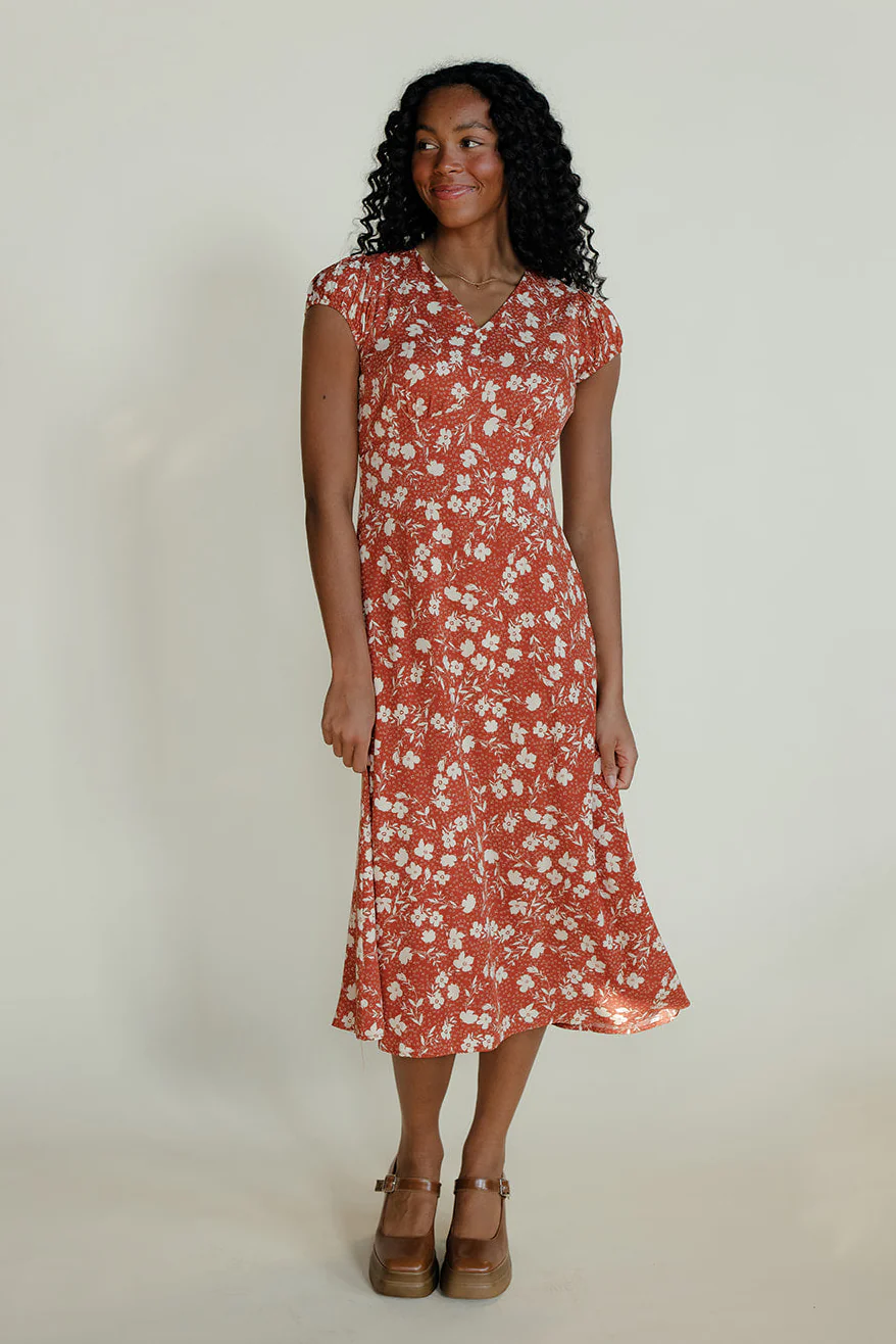 Painted Petals Floral Dress
