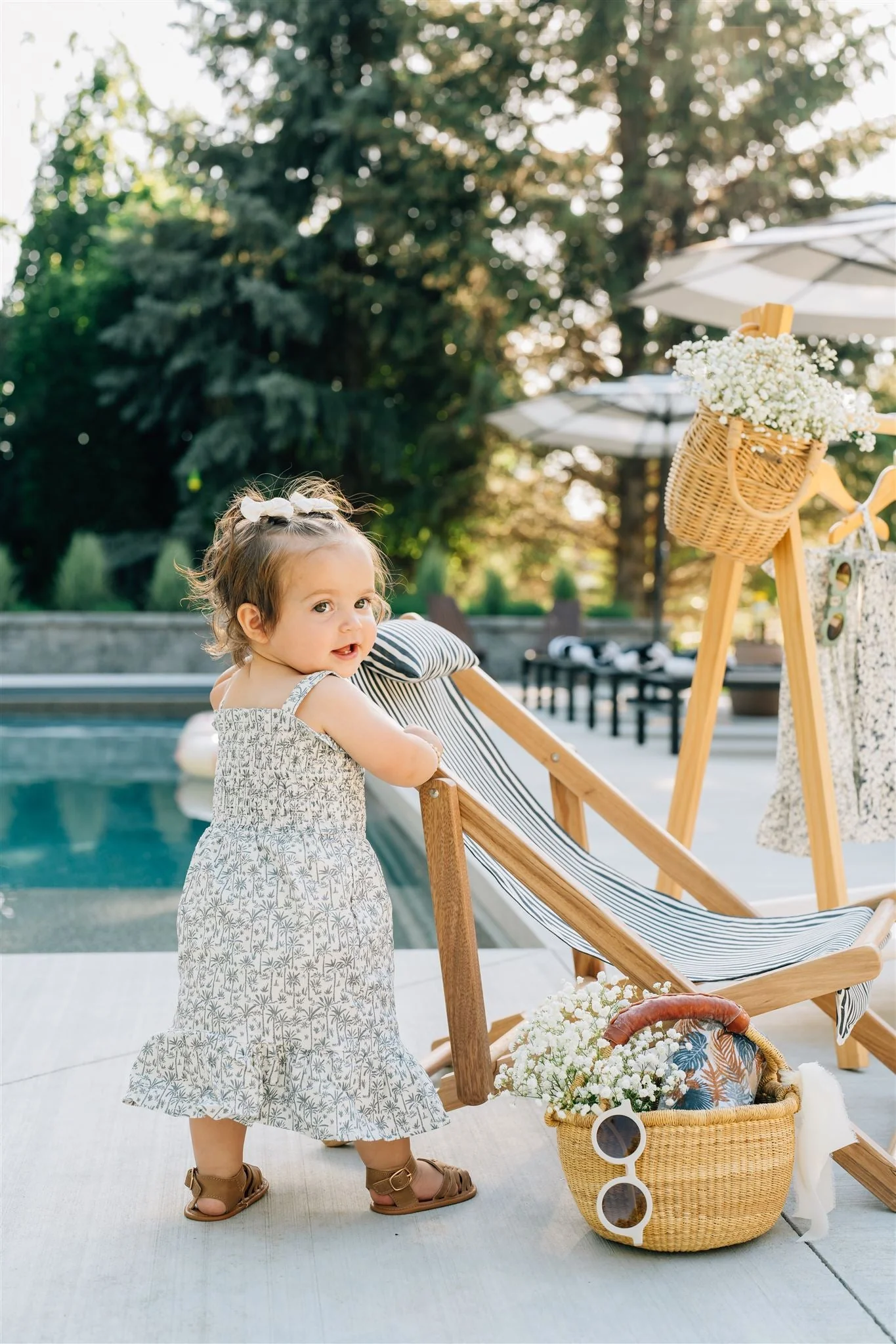 Palm Tree Linen Dress - Image 6
