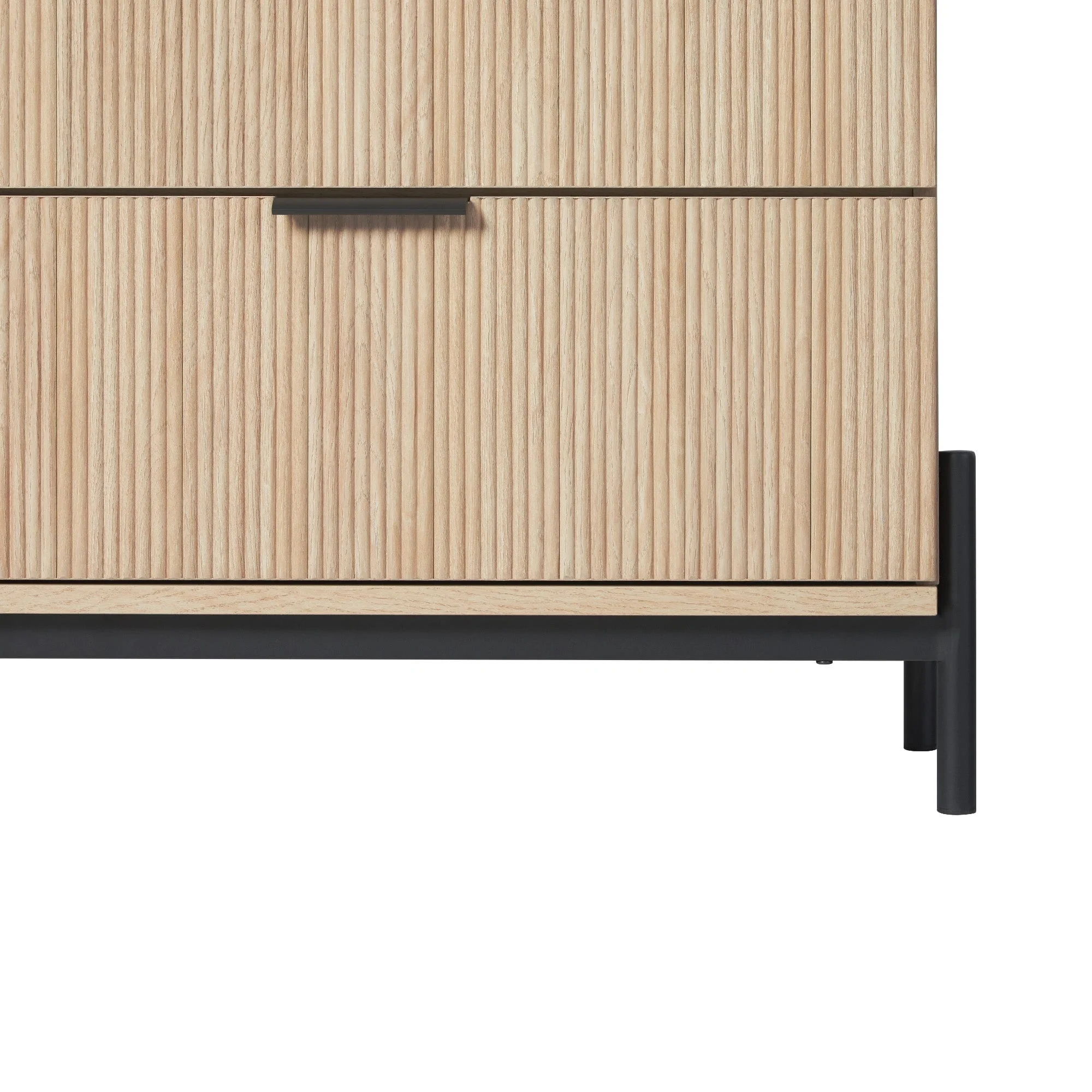 Paris Modern Scandinavian Reeded Dresser - Image 5
