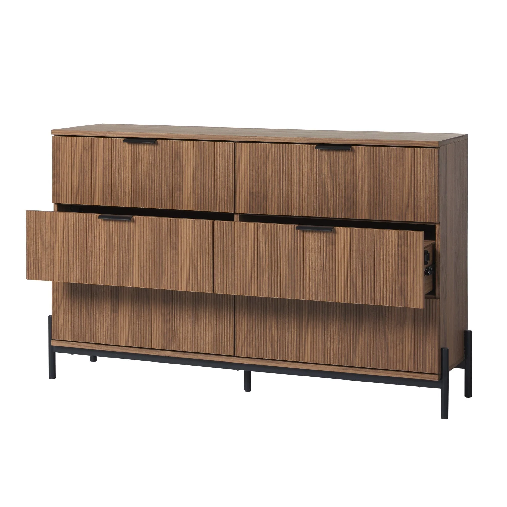 Paris Modern Scandinavian Reeded Dresser - Image 7