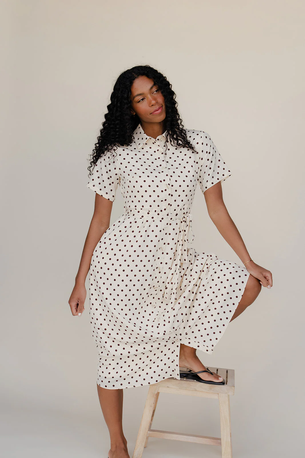 Penny Lane Dot Dress - Image 9