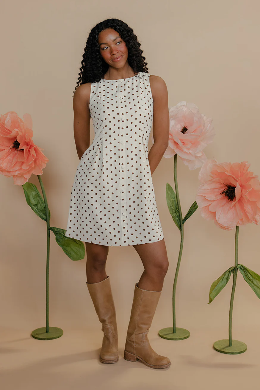 Picnic in Provence Dot Dress - Image 3