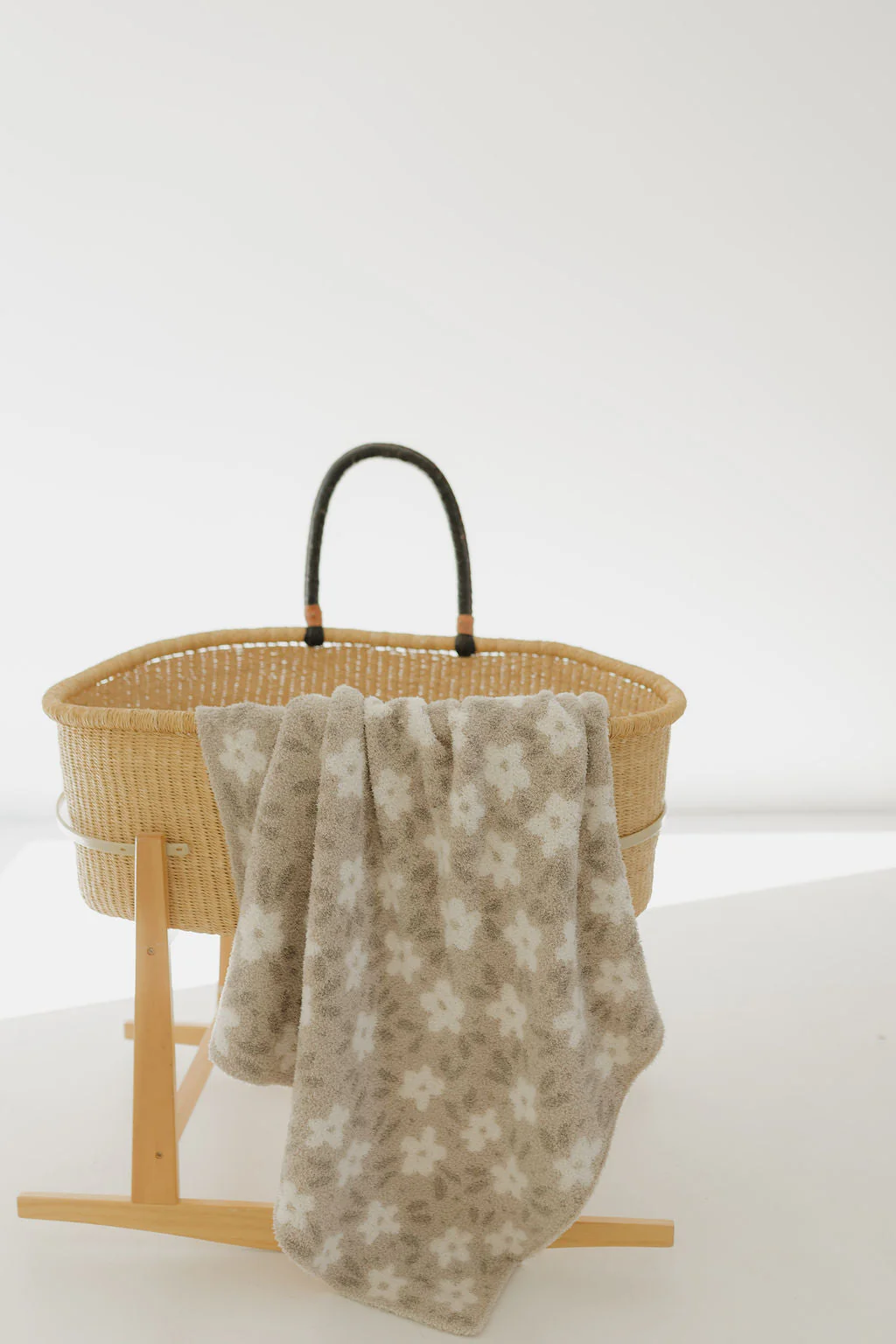 Plush Blanket | French Gray Floral - Image 2