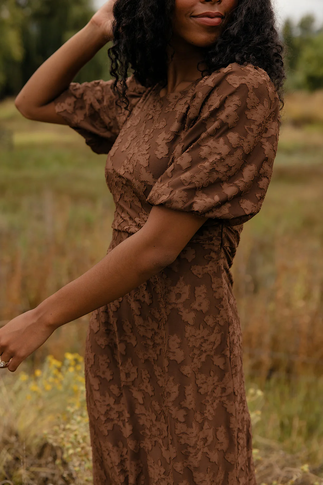 Pressed Petals Floral Embossed Dress - Image 11