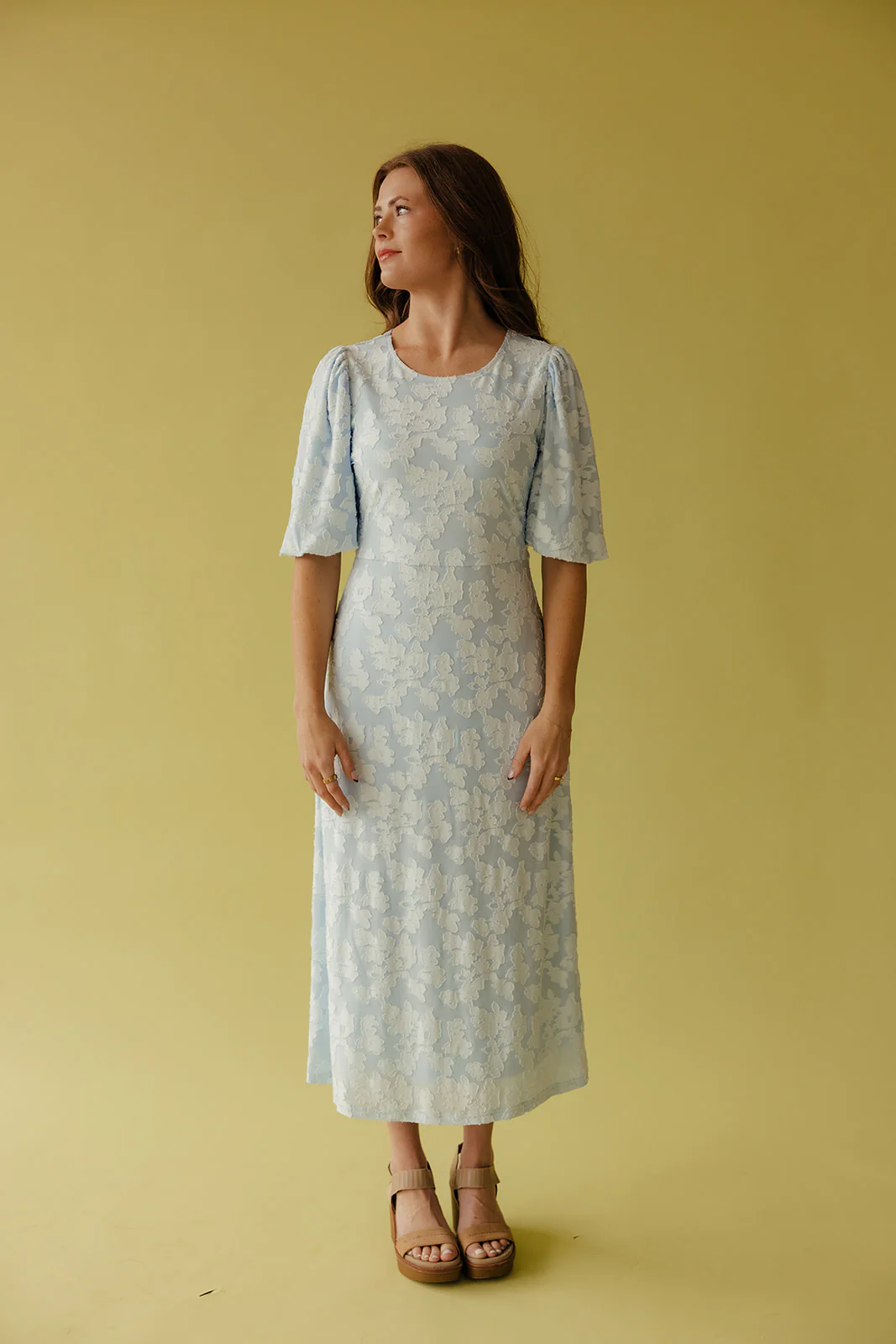 Pressed Petals Floral Embossed Dress - Image 13