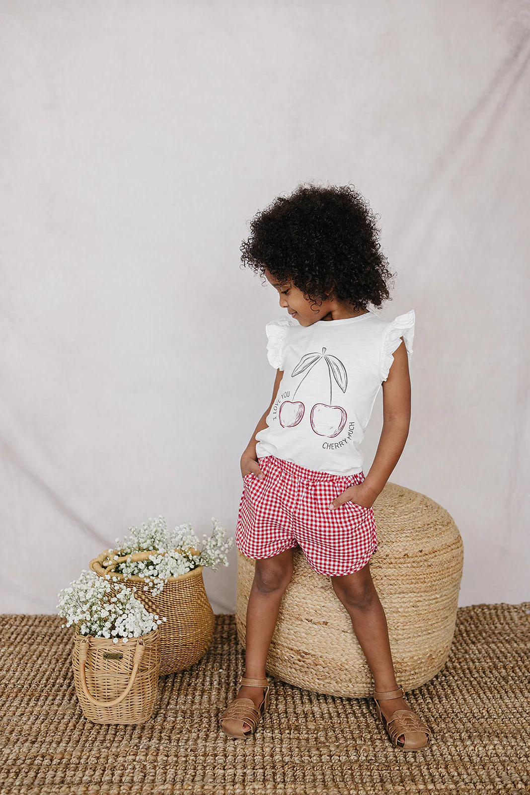 Red Gingham Shorts - Image 3
