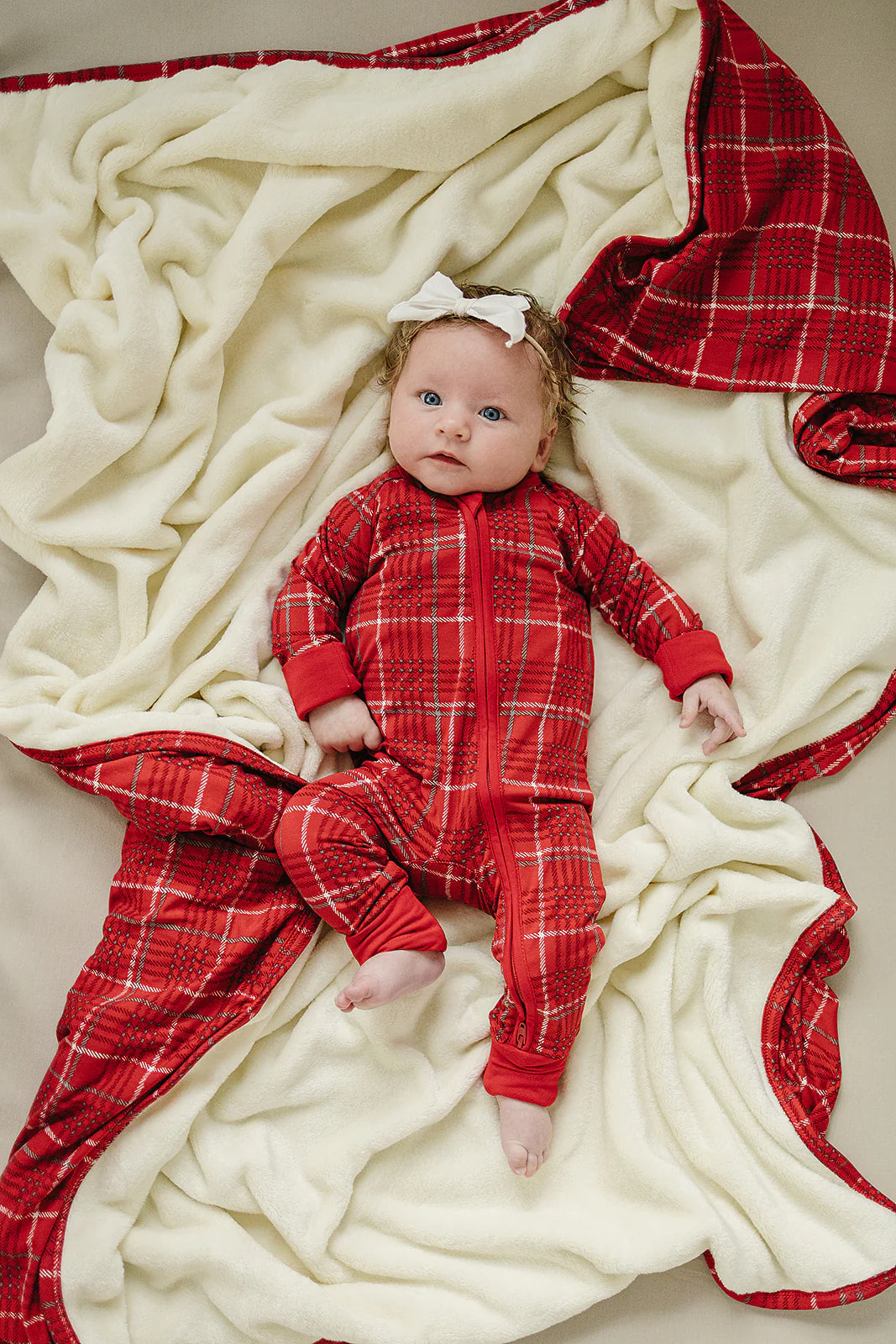 Red Plaid Bamboo Zipper - Image 9