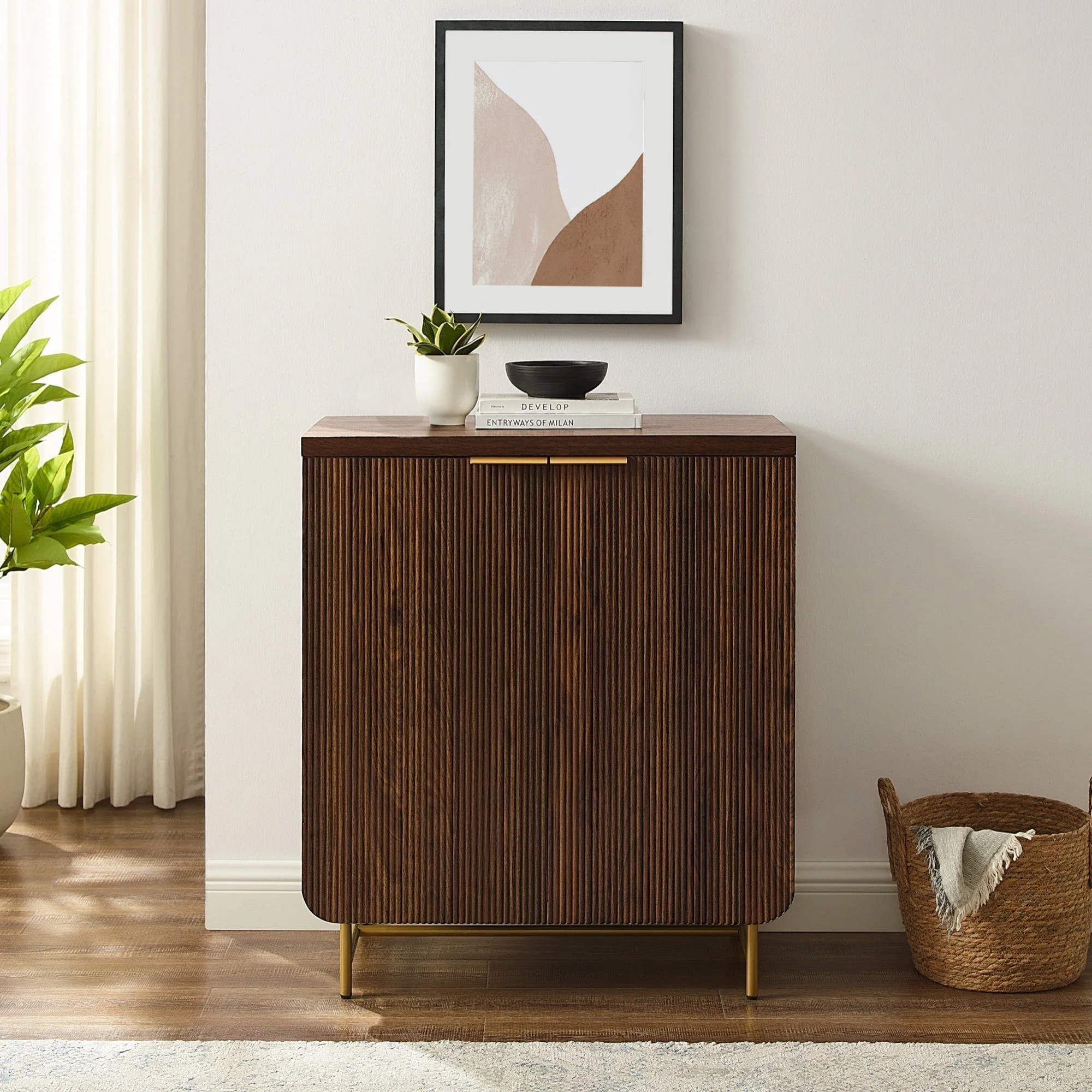 Reema Scandinavian Accent Cabinet - Image 3