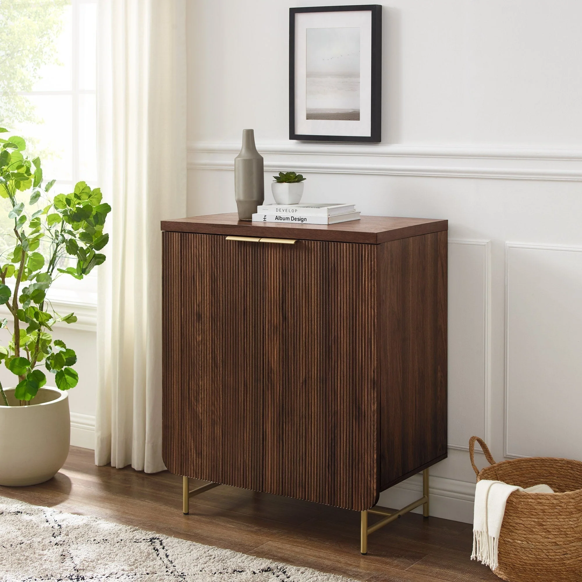 Reema Scandinavian Accent Cabinet - Image 4