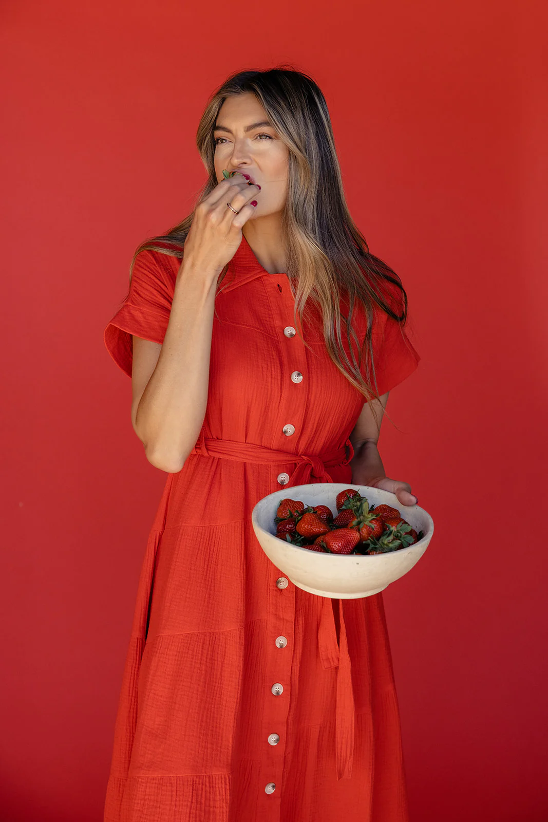 Rosy Posy Button Midi - Image 10