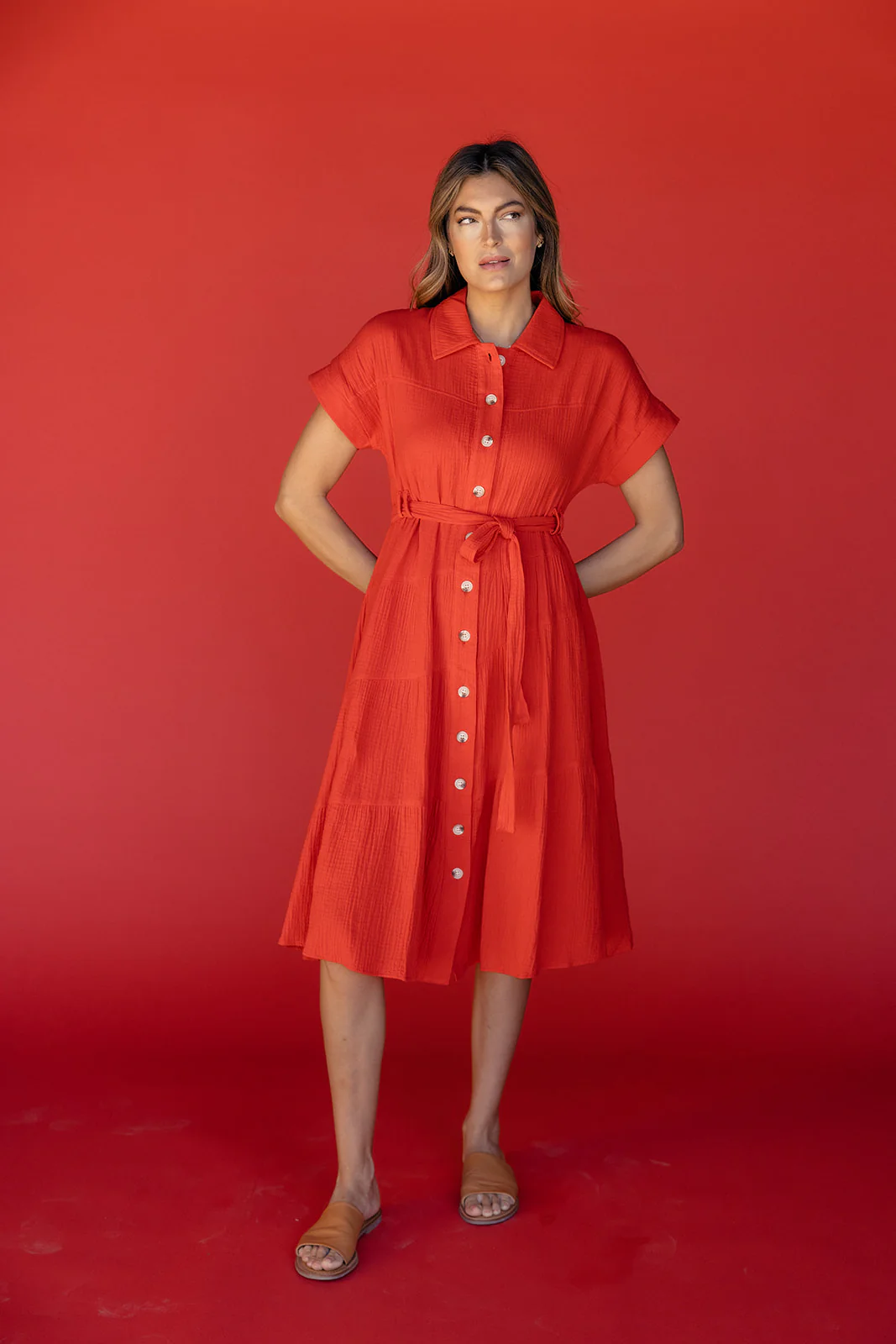 Rosy Posy Button Midi - Image 12