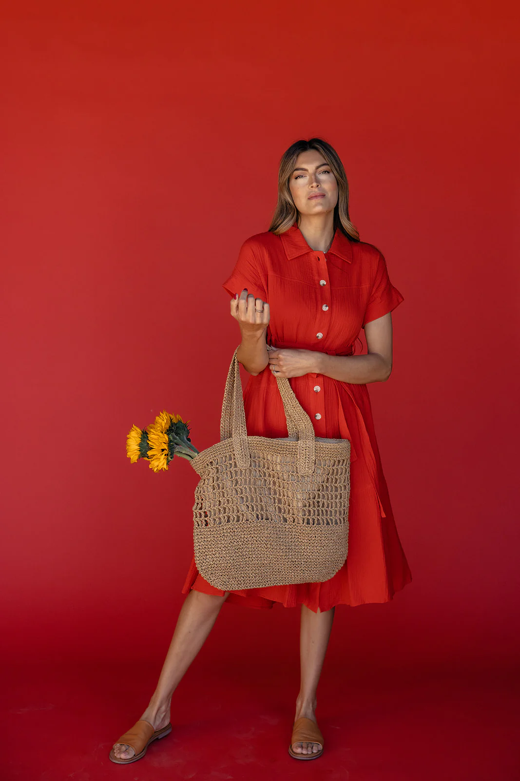 Rosy Posy Button Midi - Image 14