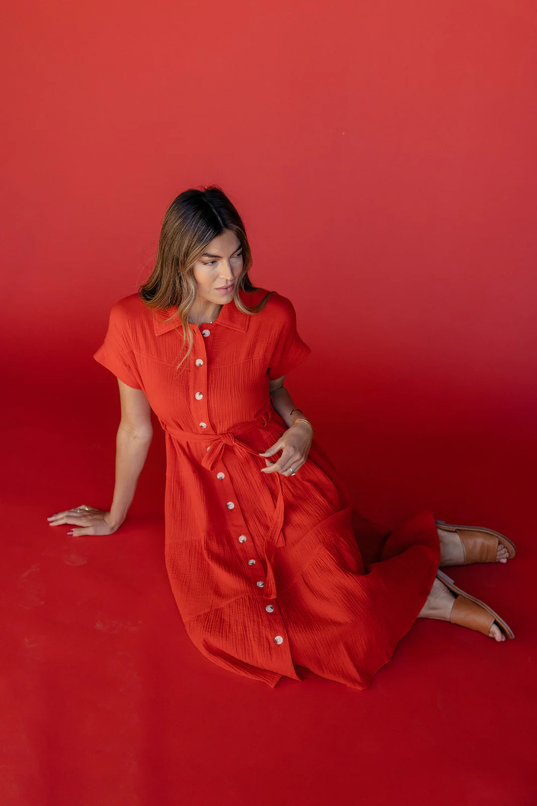 Rosy Posy Button Midi - Image 17