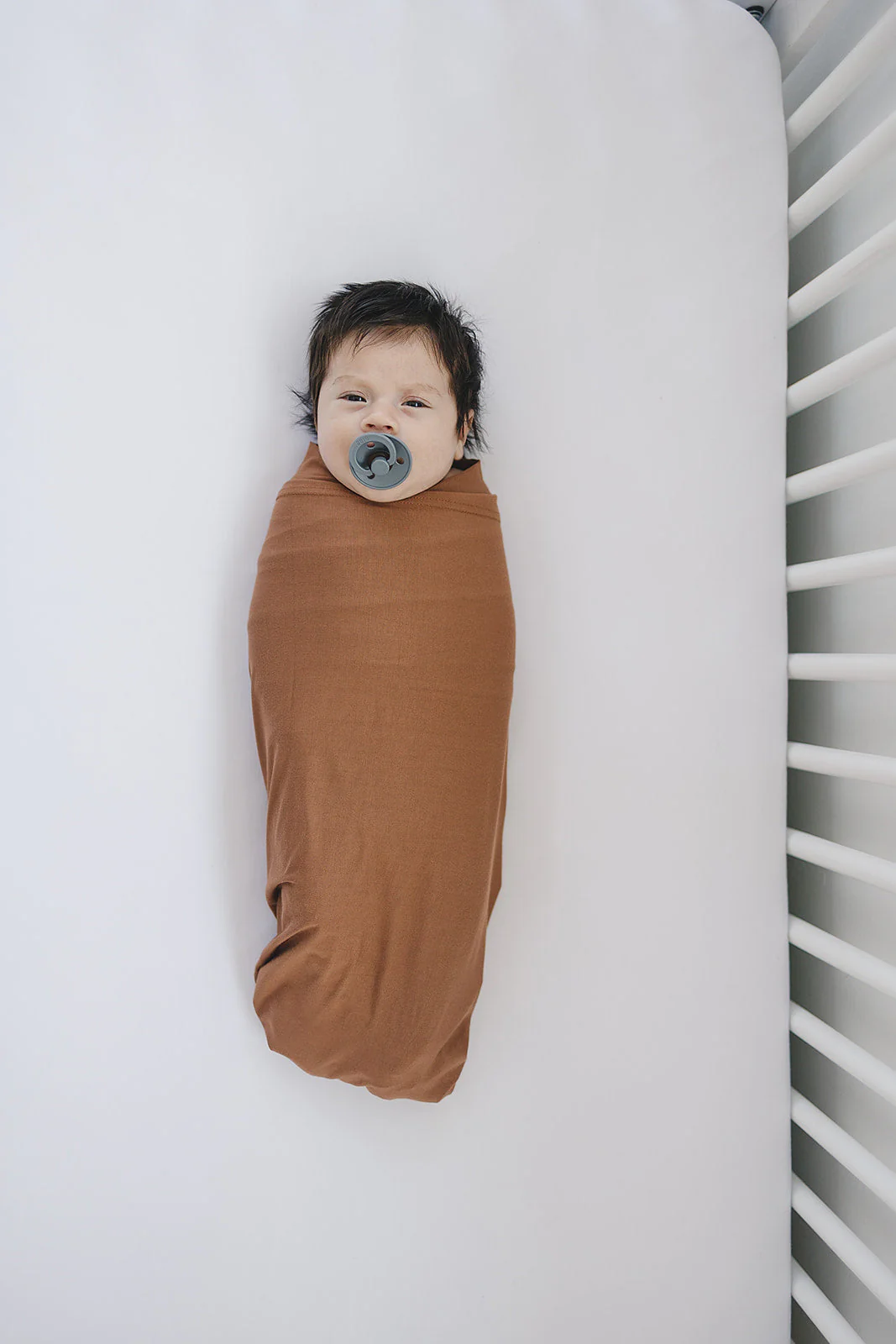 Rust Bamboo Stretch Swaddle - Image 4