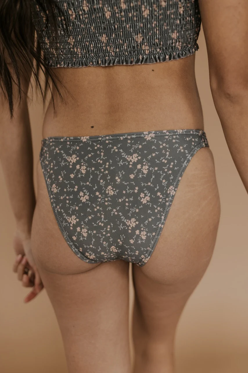 Rylee + Cru Dark Floral Bikini Bottom - Image 7