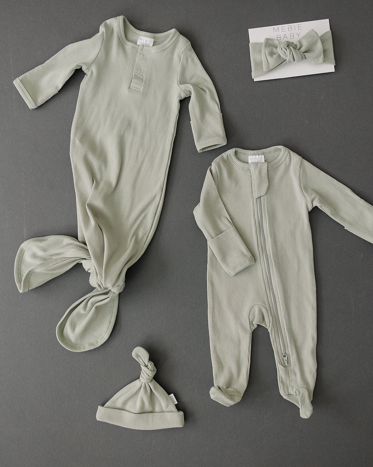 Sage Organic Cotton Ribbed Zipper - Image 6