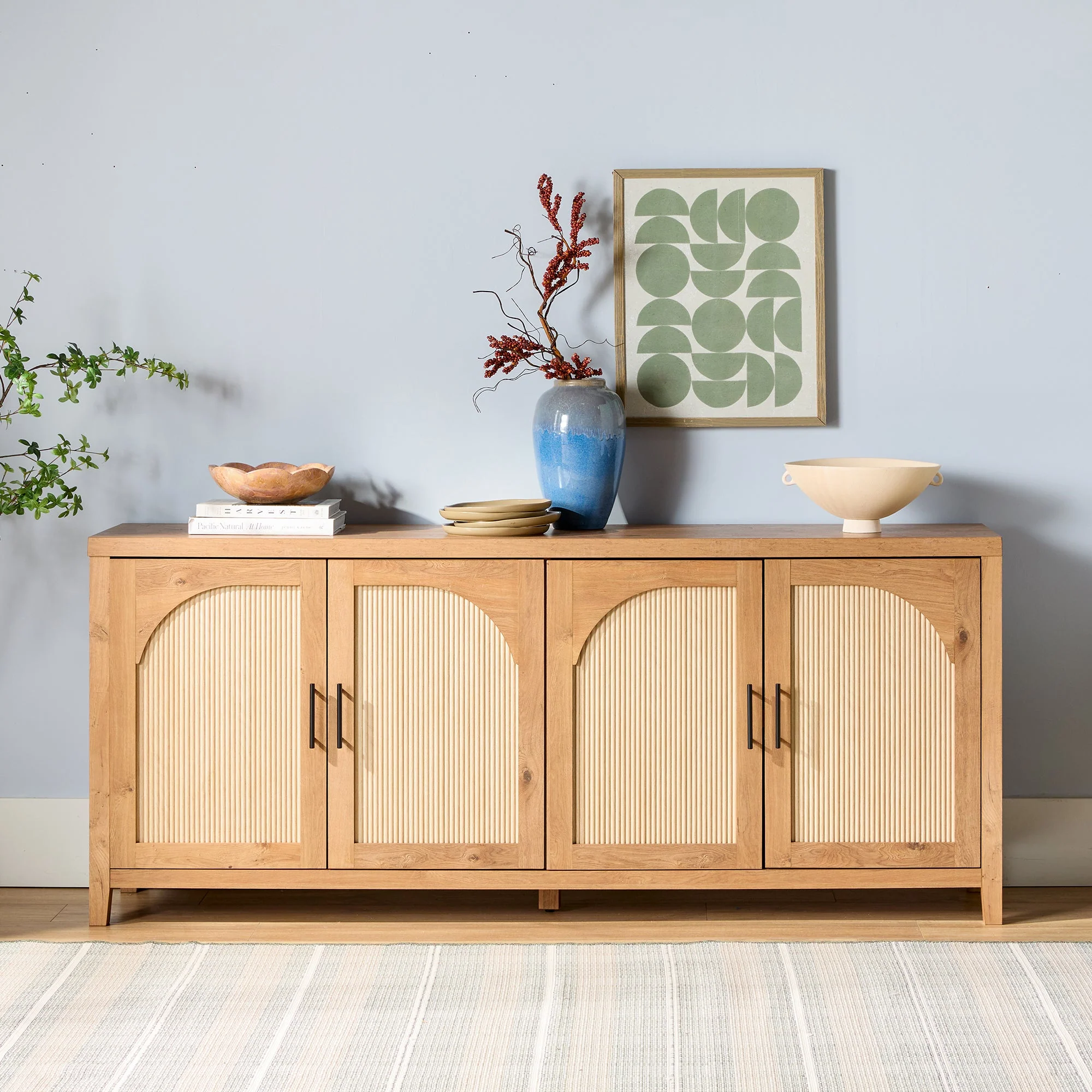 Sasha 70" Modern Reeded Sideboard / TV Stand - Image 6