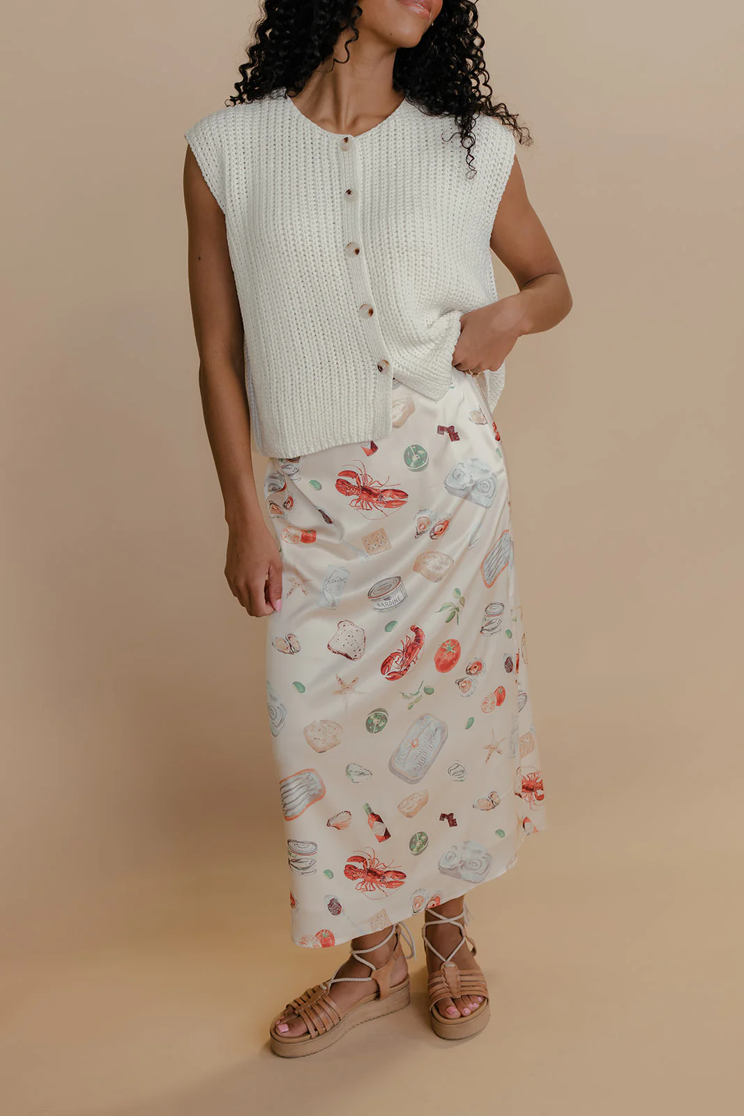 Seaside Picnic Midi Skirt - Image 6