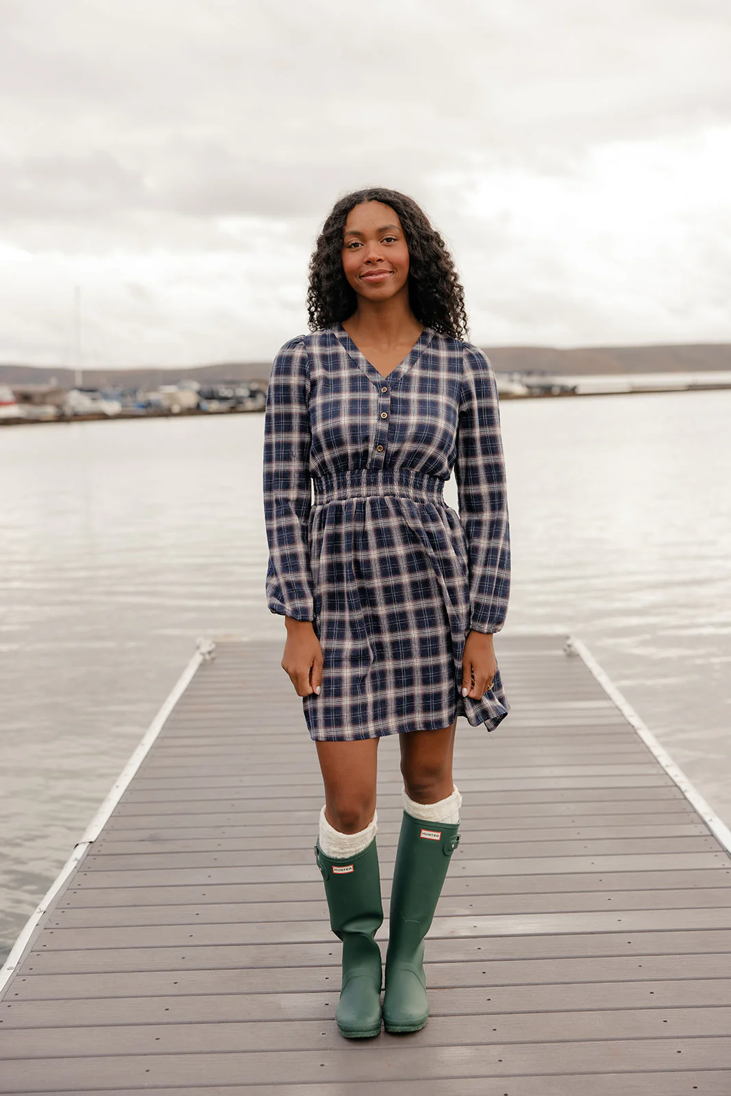 Seaside Picnic Plaid Dress - Image 3