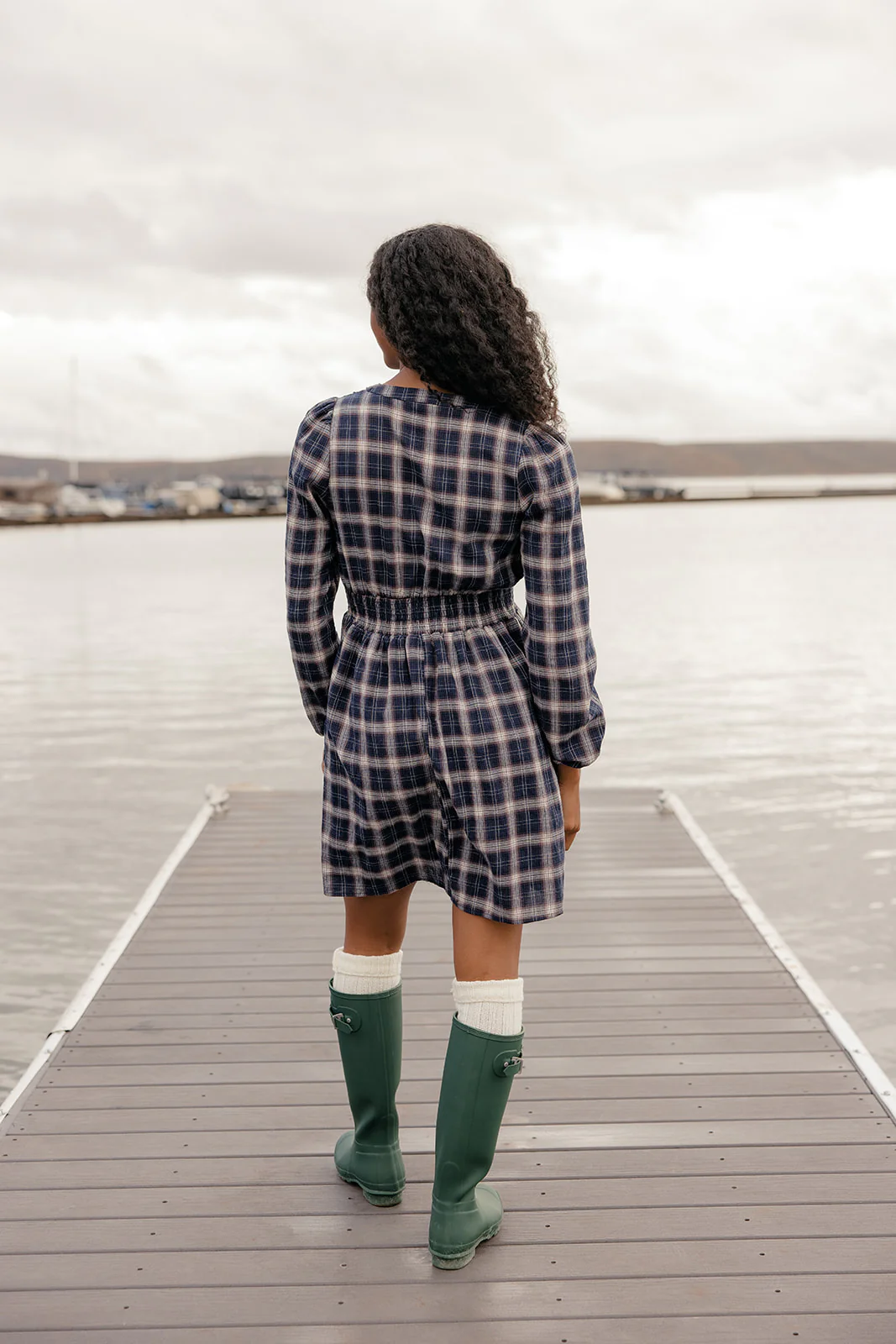 Seaside Picnic Plaid Dress - Image 4