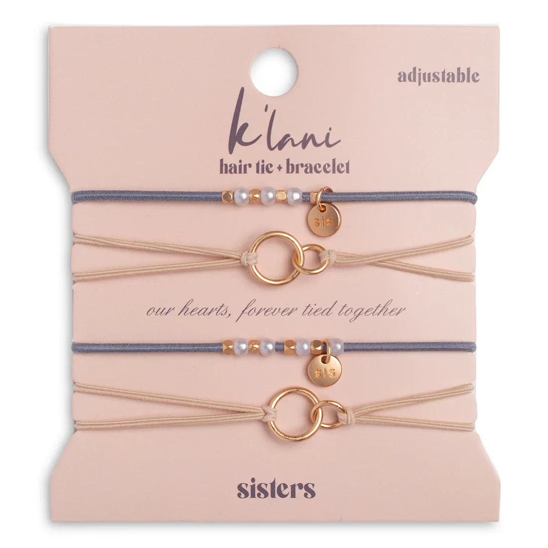 Sisters Hair Tie Bracelet