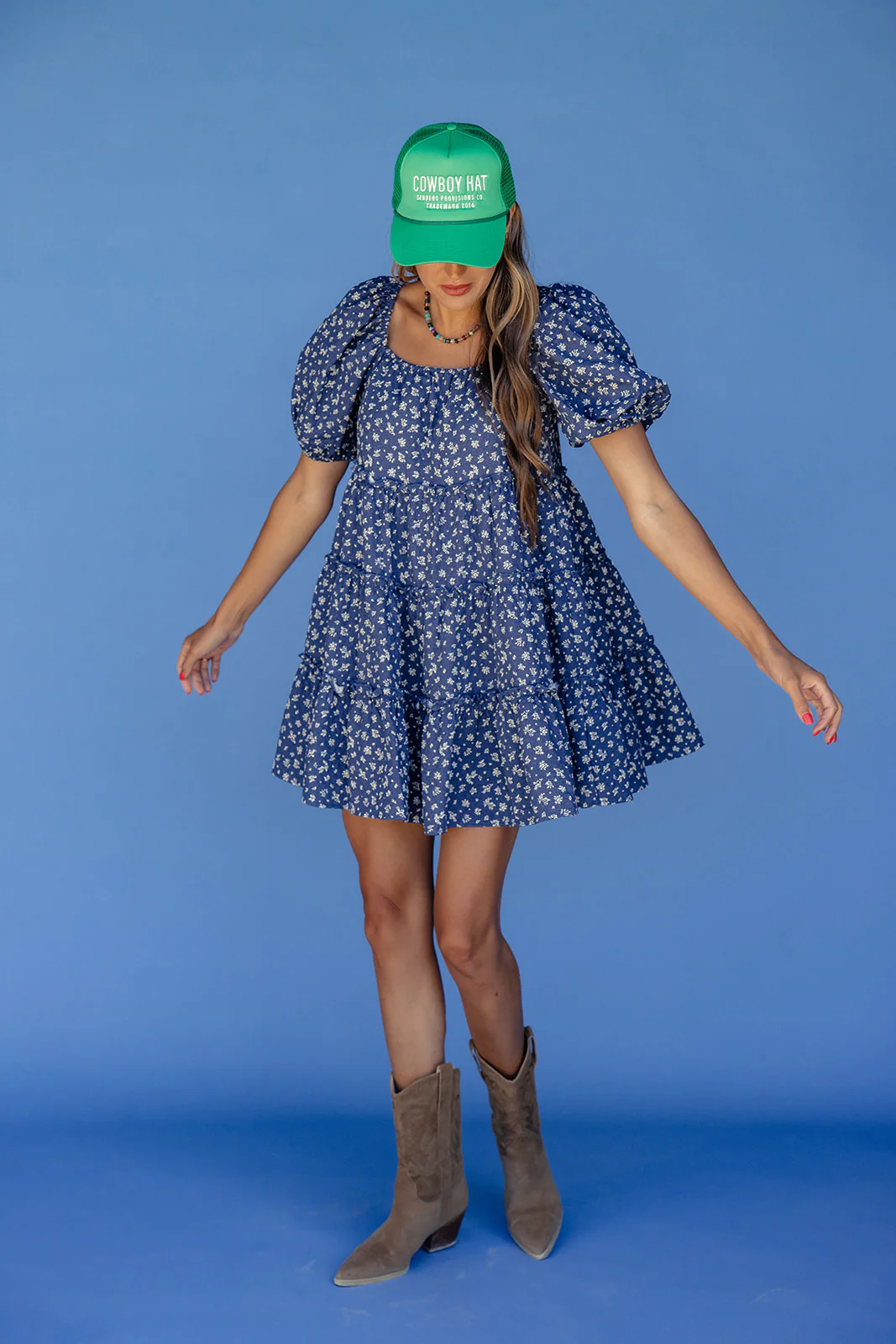 Skyline Floral Mini Dress - Image 5