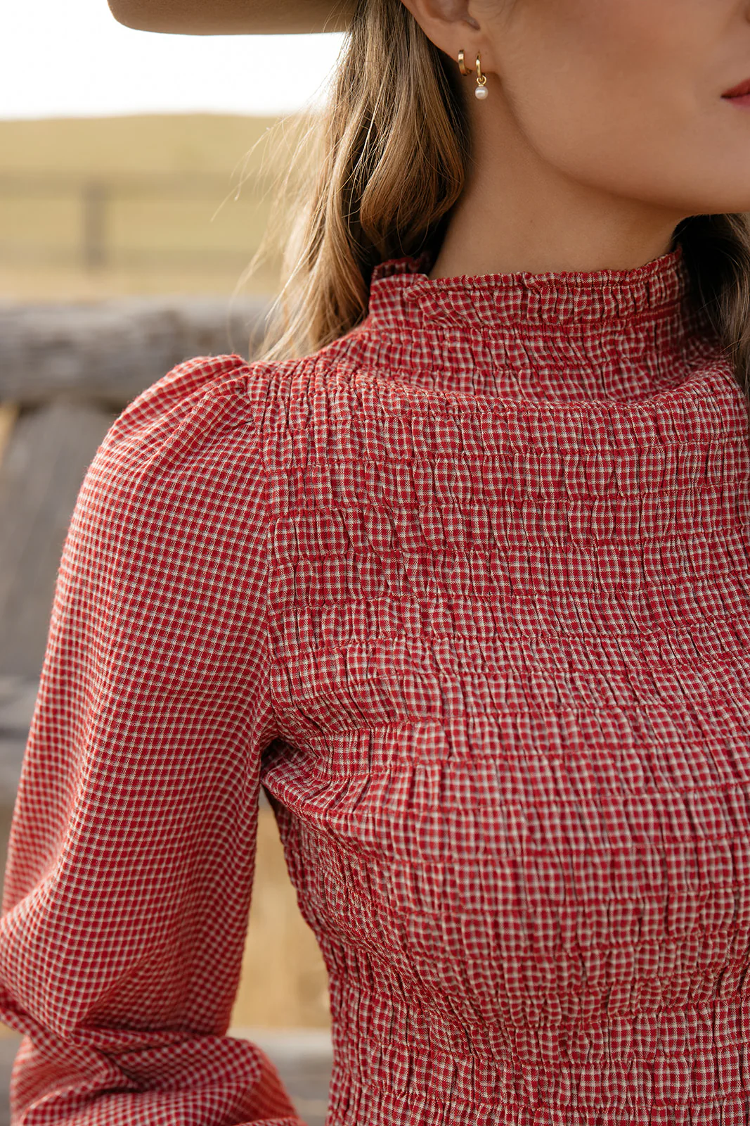 Small Town Girl Smocked Blouse - Image 2