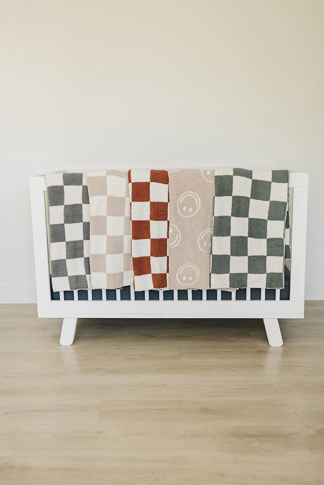 Smiley Taupe Plush Blanket - Image 7