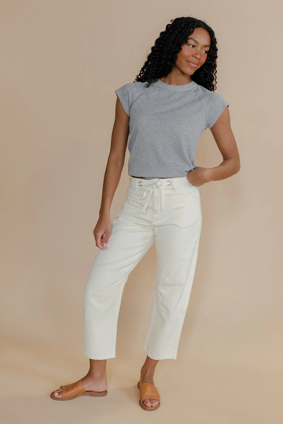 Soft Sand Barrel Jeans - Image 6