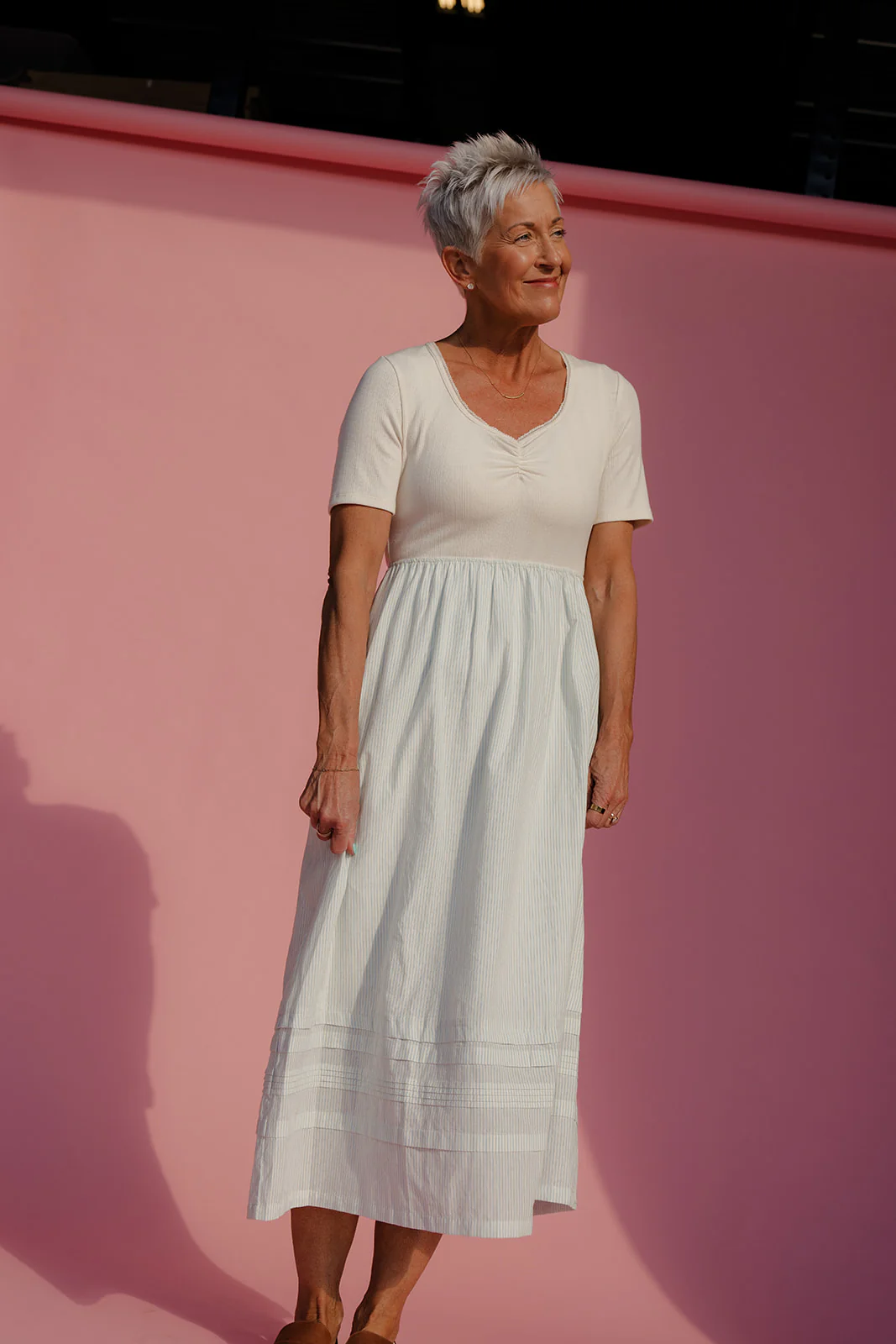 Spring Light Two Toned Dress