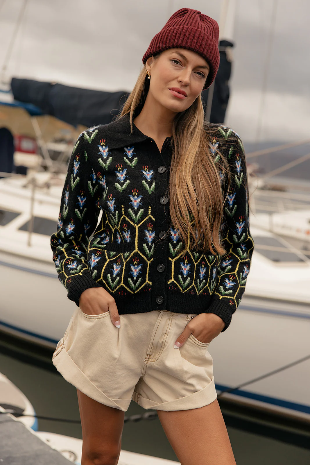 Stained Glass Collared Cardigan - Image 6