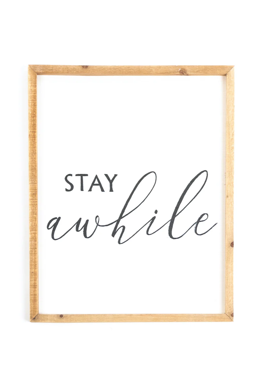 Stay Awhile Wall Decor - Image 5