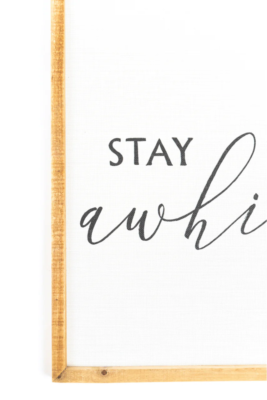 Stay Awhile Wall Decor - Image 6
