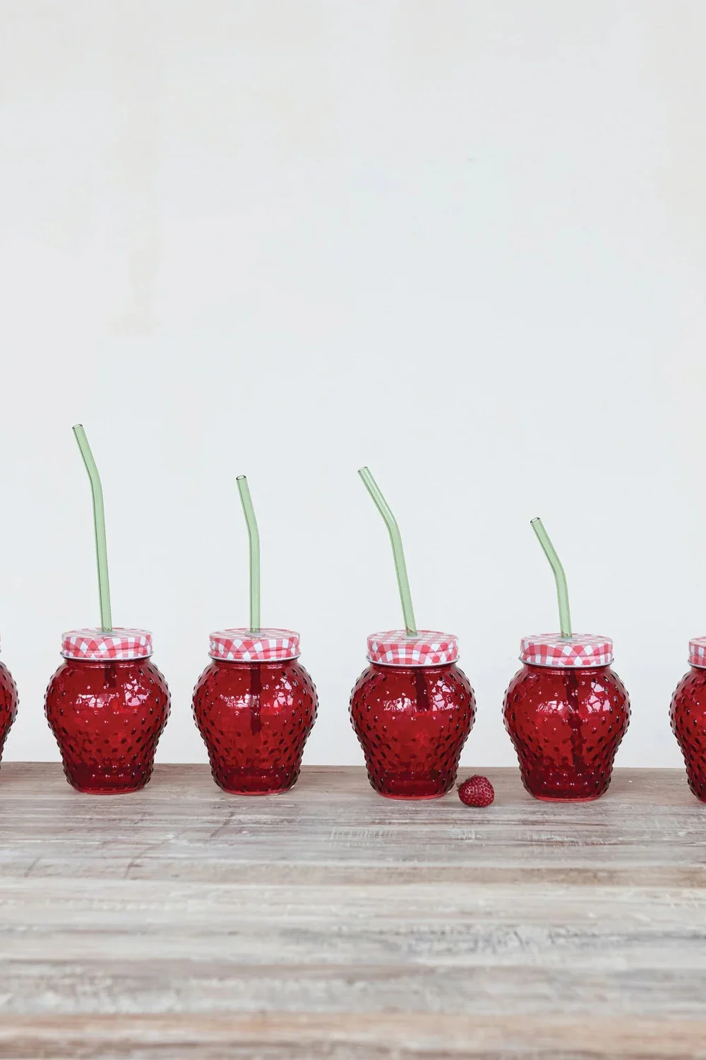 Summer Picnic Strawberry Glasses - Image 2