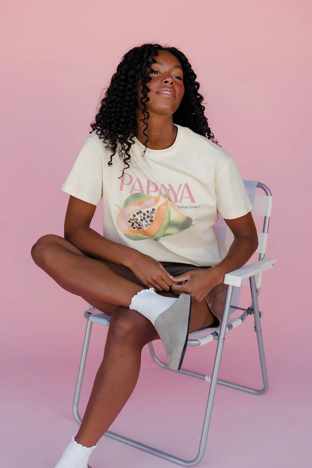 Sun Kissed Papaya Tee - Image 7
