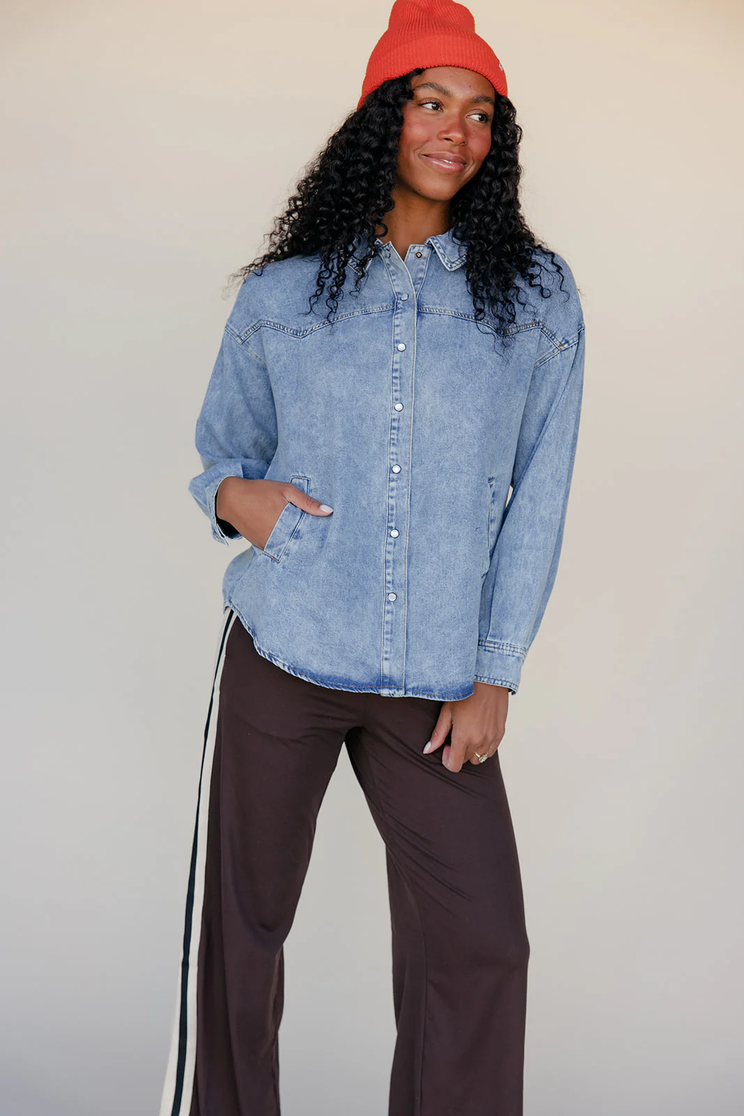 Sunfade Denim Button Up